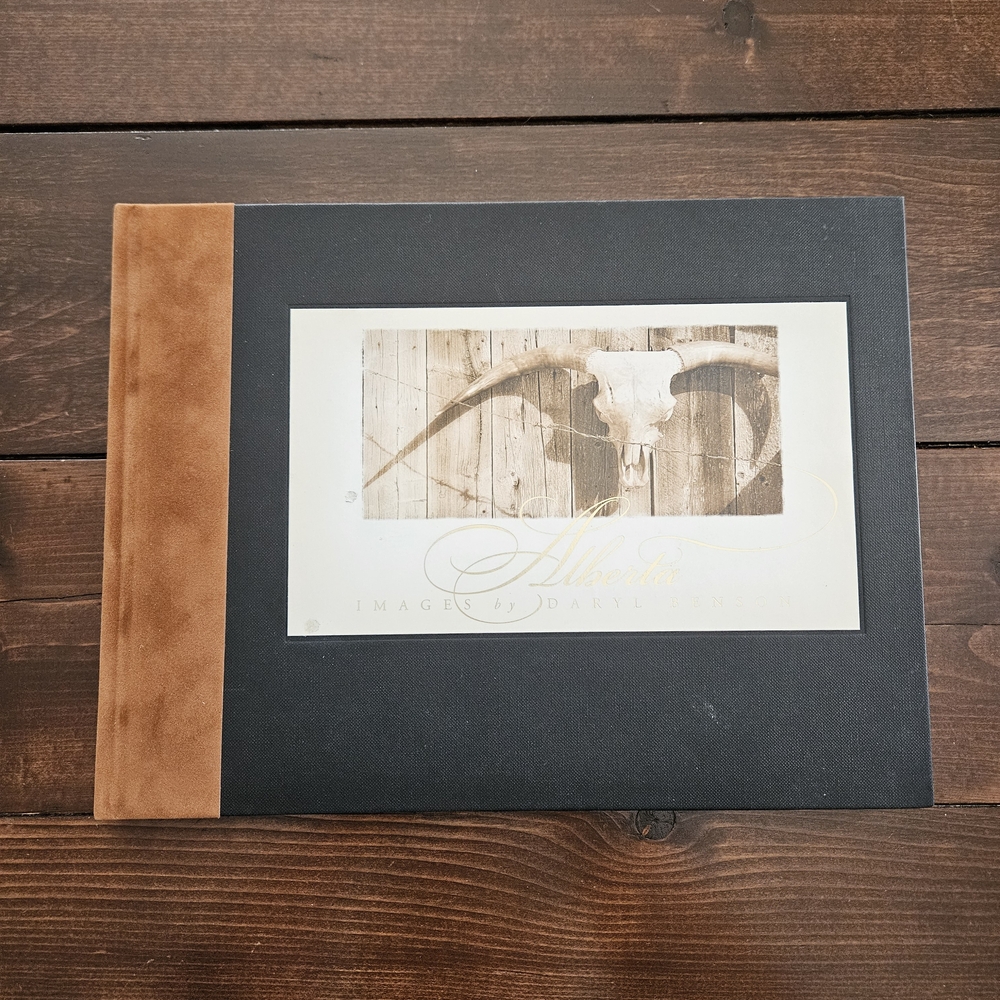 Alberta: Images by Daryl Benson‎ - Hardcover Photo Coffee Table Book Dark Brown